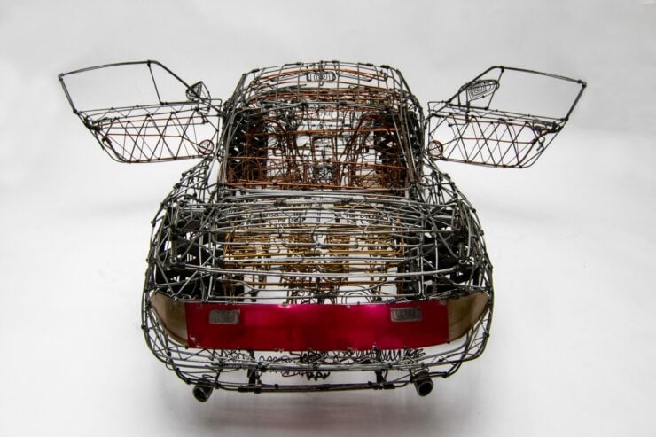 Porsche 993 Turbo Wire Sculpture 13