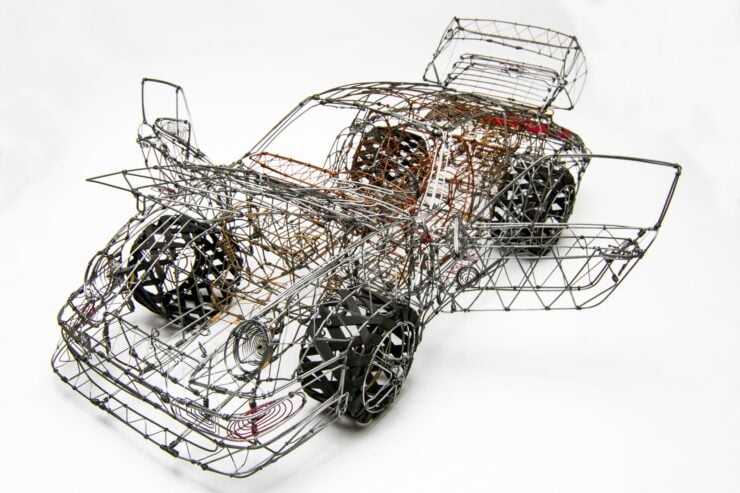 Porsche 993 Turbo Wire Sculpture 5