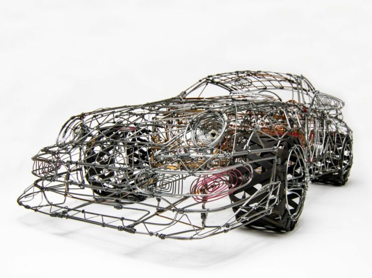 Porsche 993 Turbo Wire Sculpture 6