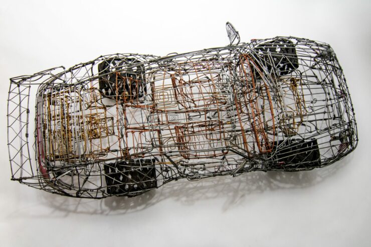 Porsche 993 Turbo Wire Sculpture 9