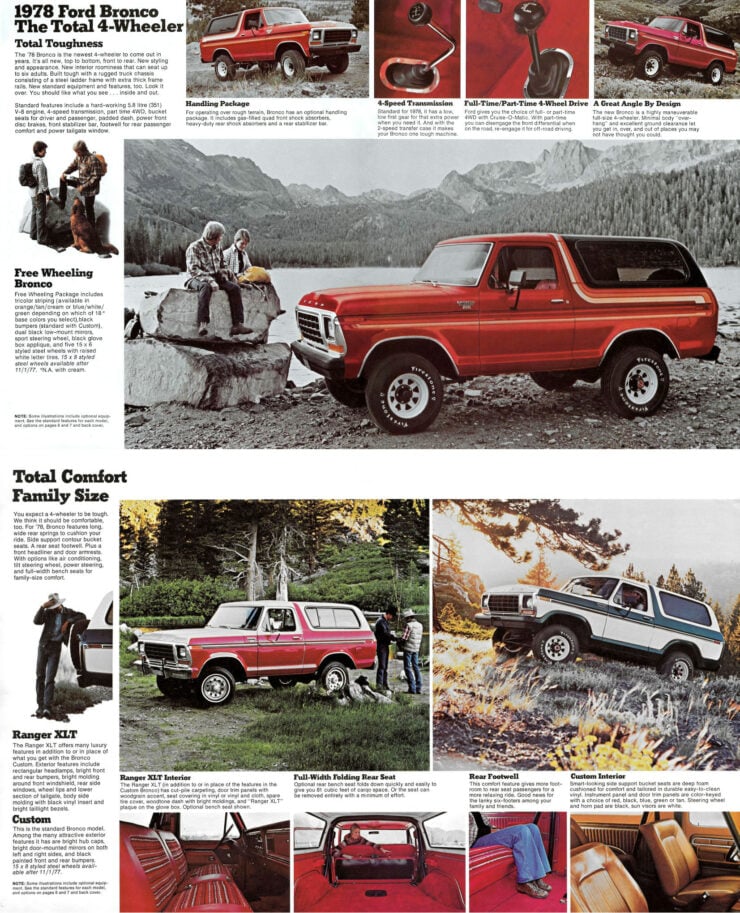 Second Generation Ford Bronco Brochure Poster