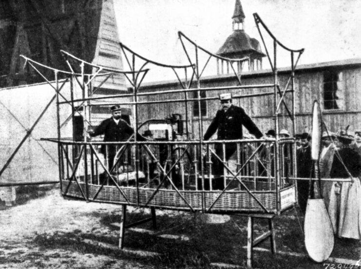 Dr Friedrich Hermann Wölfert and one of his airagip designs