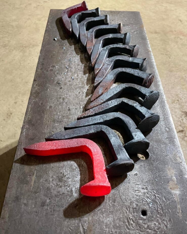 Forged Railroad Spike Wall Hooks 1