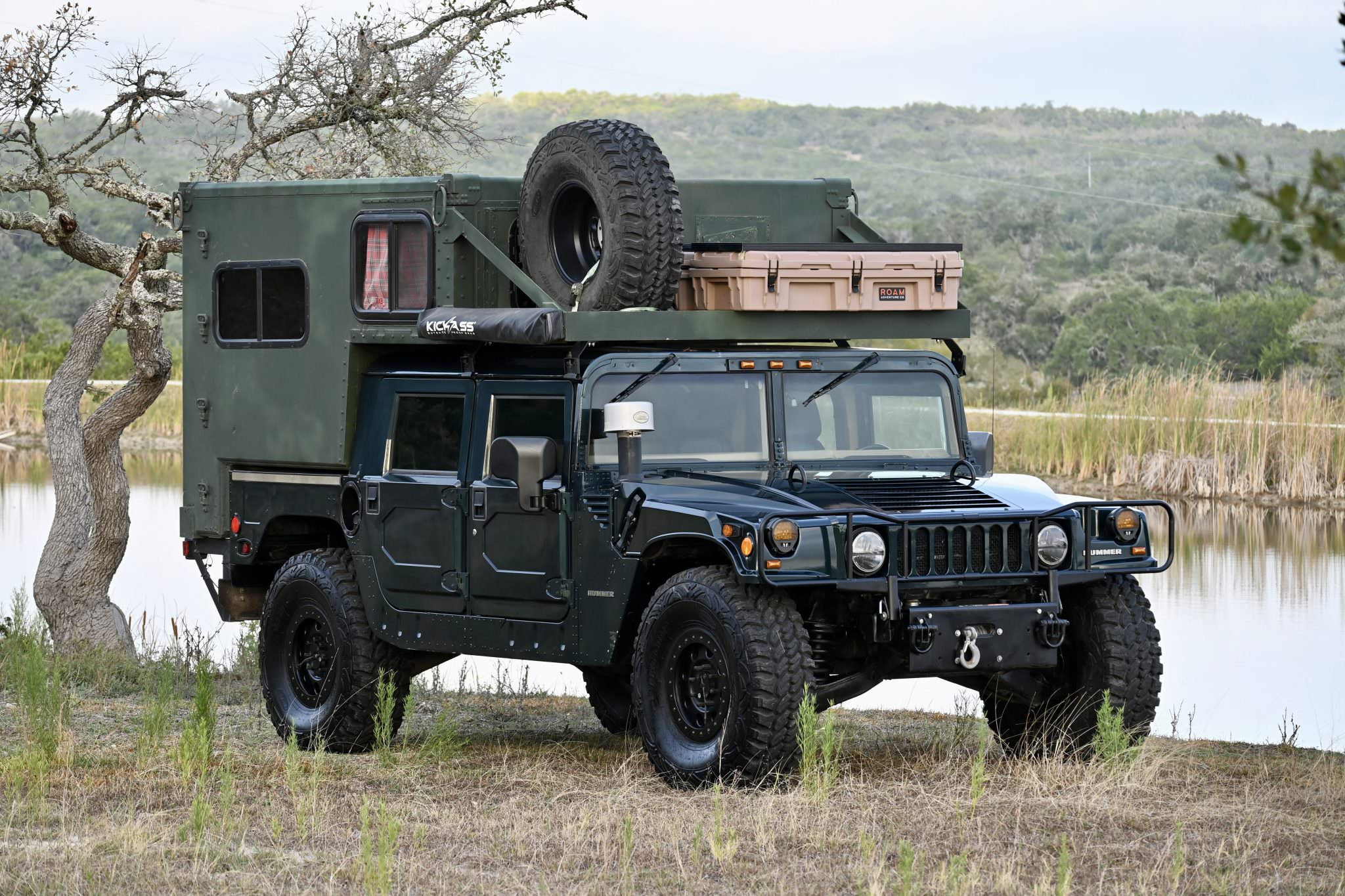 A Hummer H1 Overland Expedition Camper