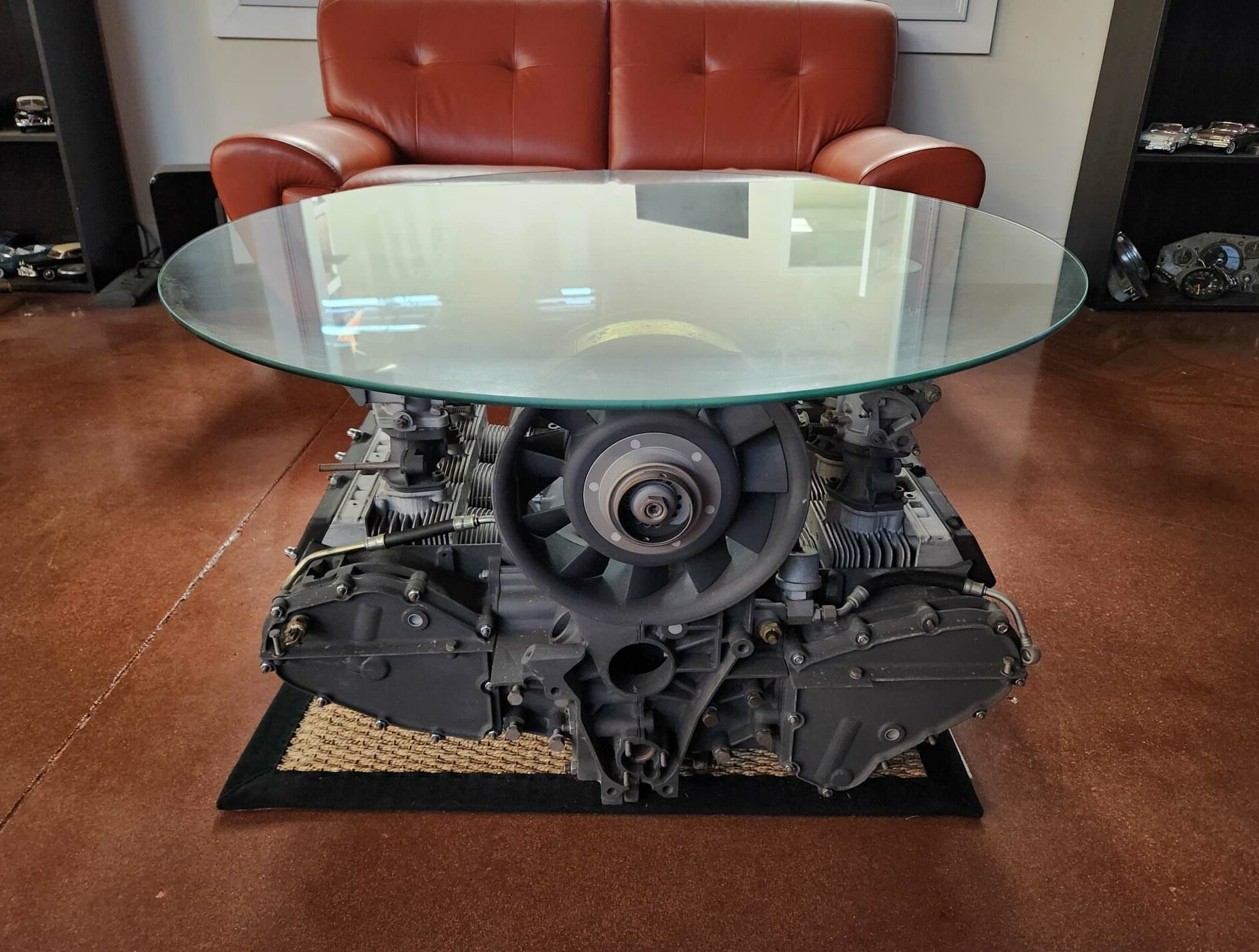 A Porsche 911 Flat Six Engine Coffee Table