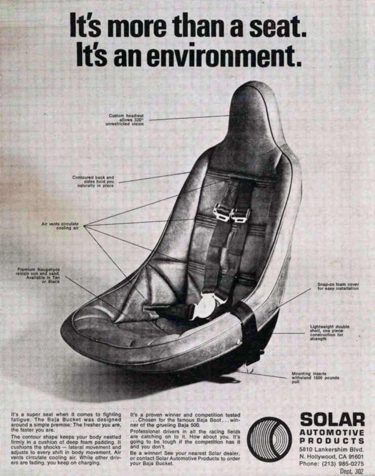 Steve McQueen Seat Advertisement