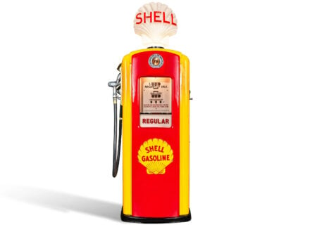 Vintage Shell Petrol Pump