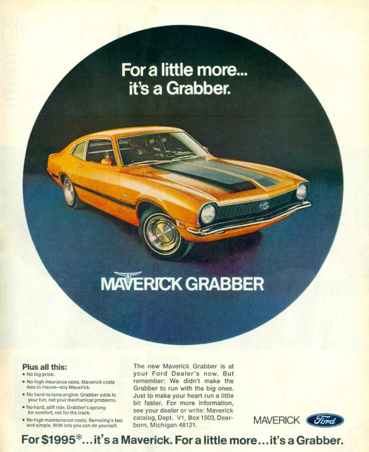 Ford Maverick Grabber Vintage Ad