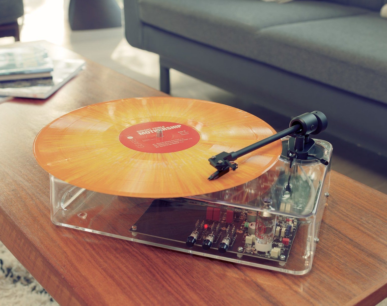This Is The Gearbox Computerized Clear Turntable MkII