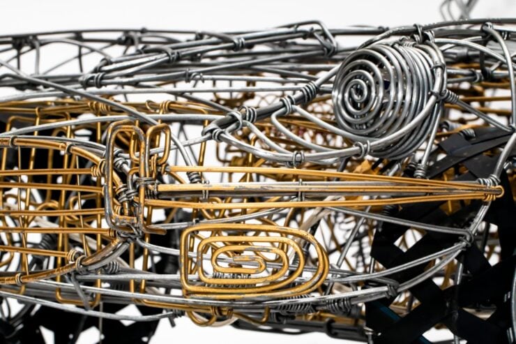 Jaguar E-Type Wire Frame Sculpture 11