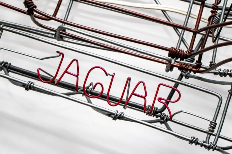 Jaguar E-Type Wire Frame Sculpture 4