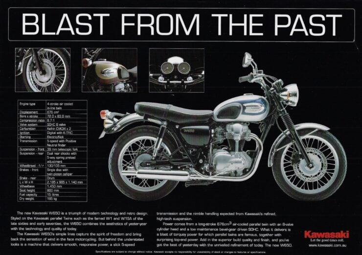 Kawasaki W650 Brochure 1