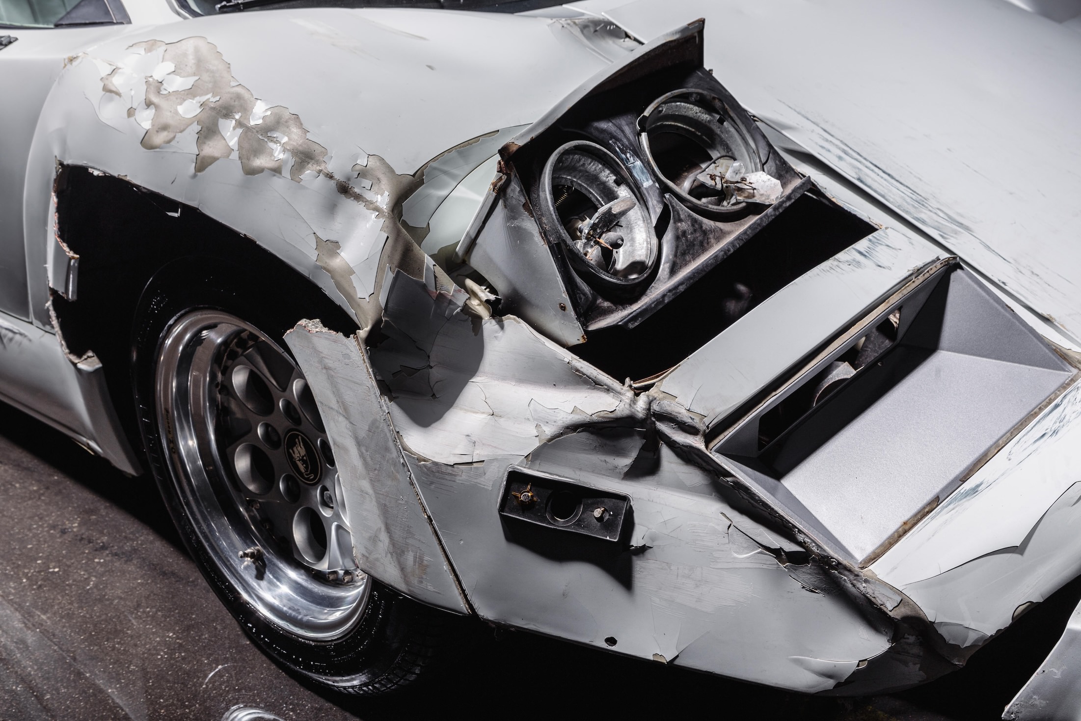 The Real Wrecked Lamborghini Countach From Wolf of Wall Street Is For Sale