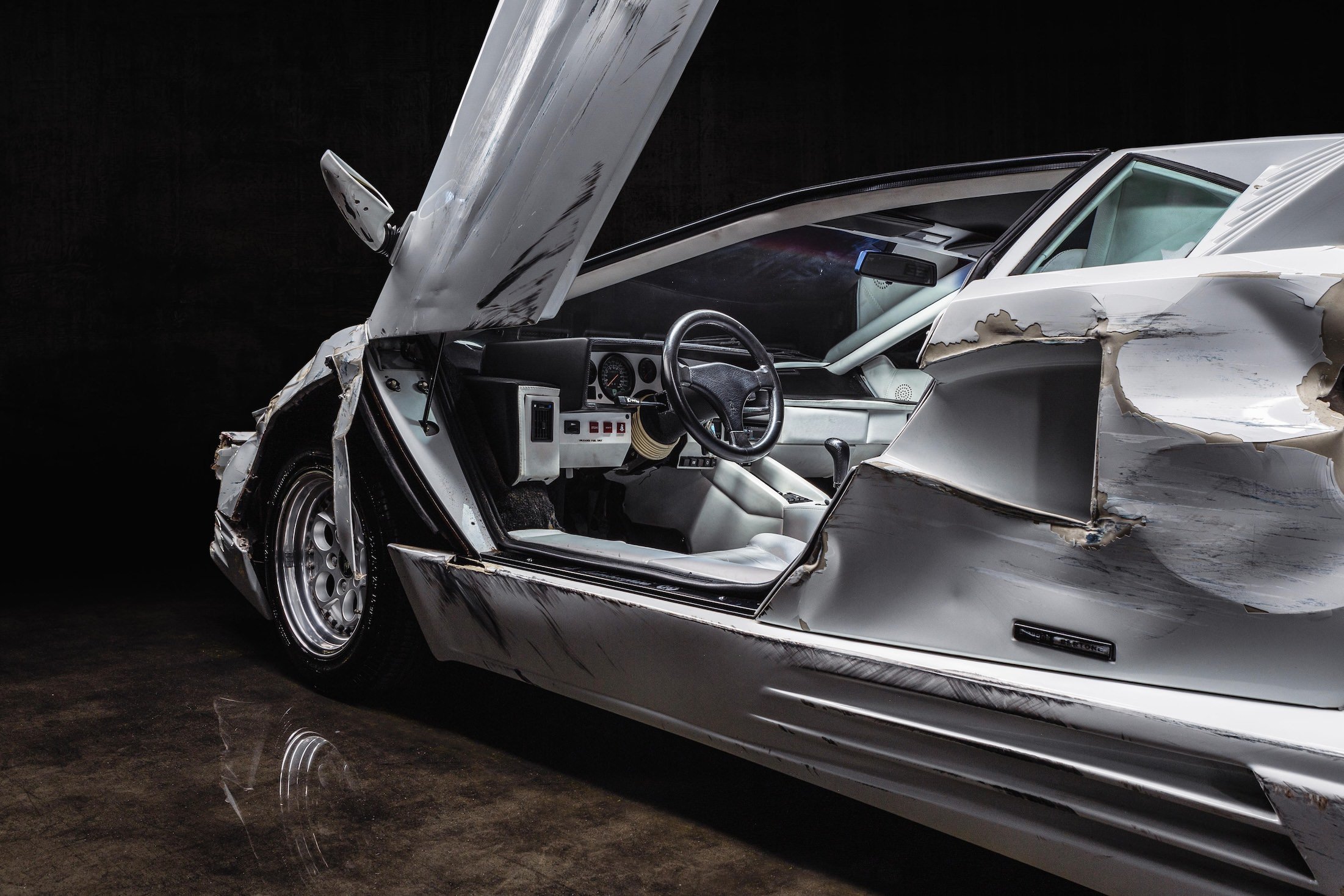 For Sale: The Wrecked Lamborghini Countach From The Wolf of Wall