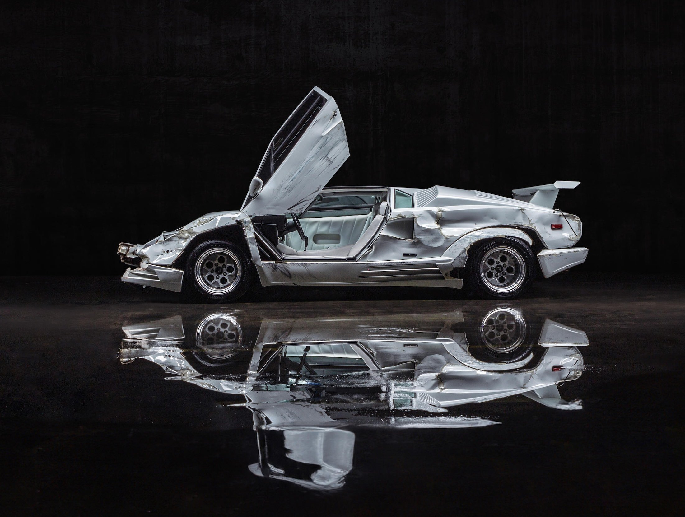 For Sale: The Wrecked Lamborghini Countach From The Wolf of Wall