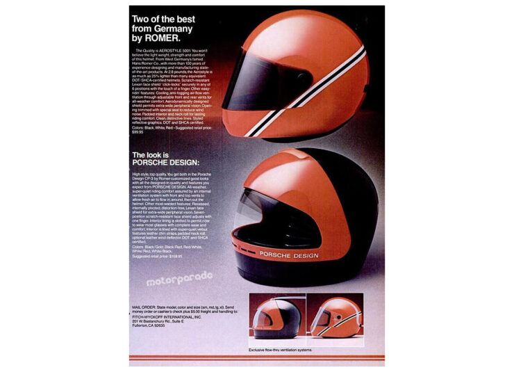 Porsche Design Motorcycle Helmet Ad