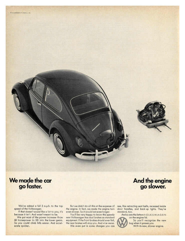 VW Beetle Engine Ad