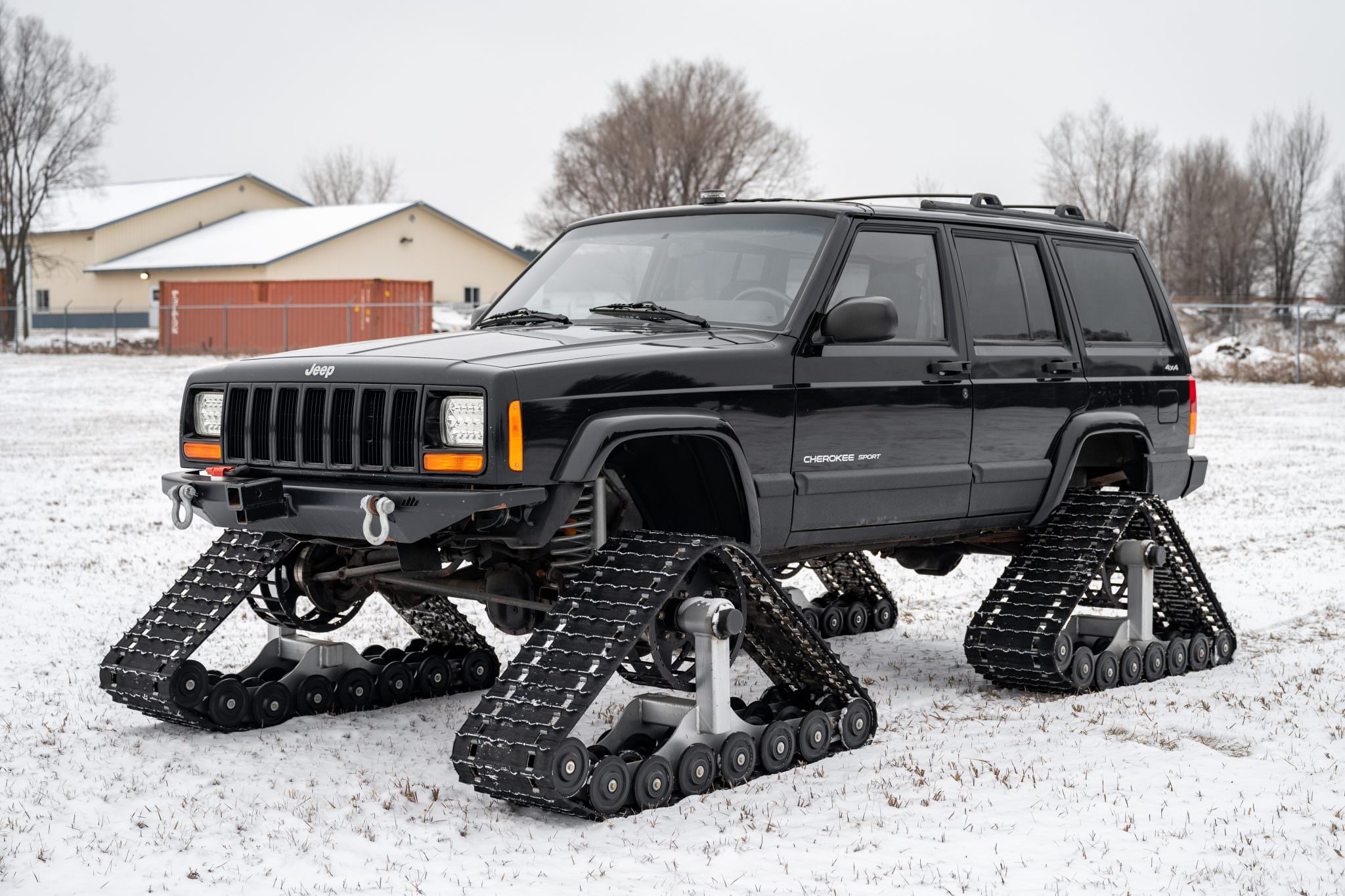 Winter Weapon For Sale A Jeep Cherokee On A Dominator Track System