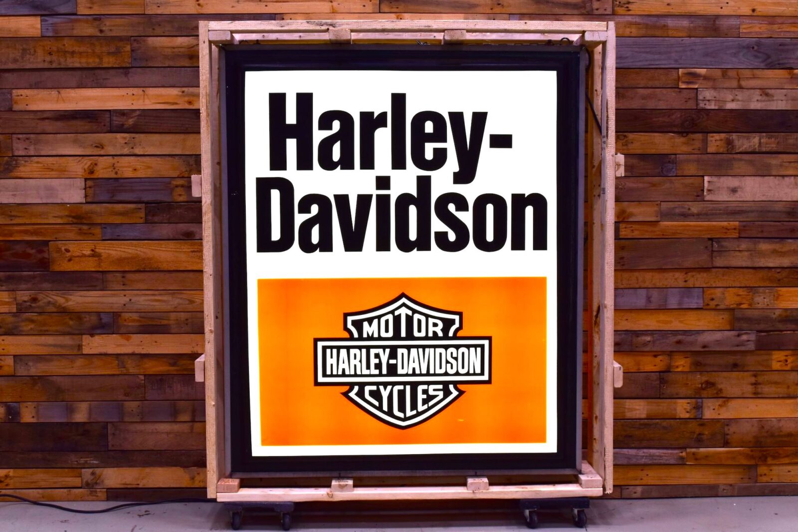 Illuminated Harley-Davidson Dealership Sign