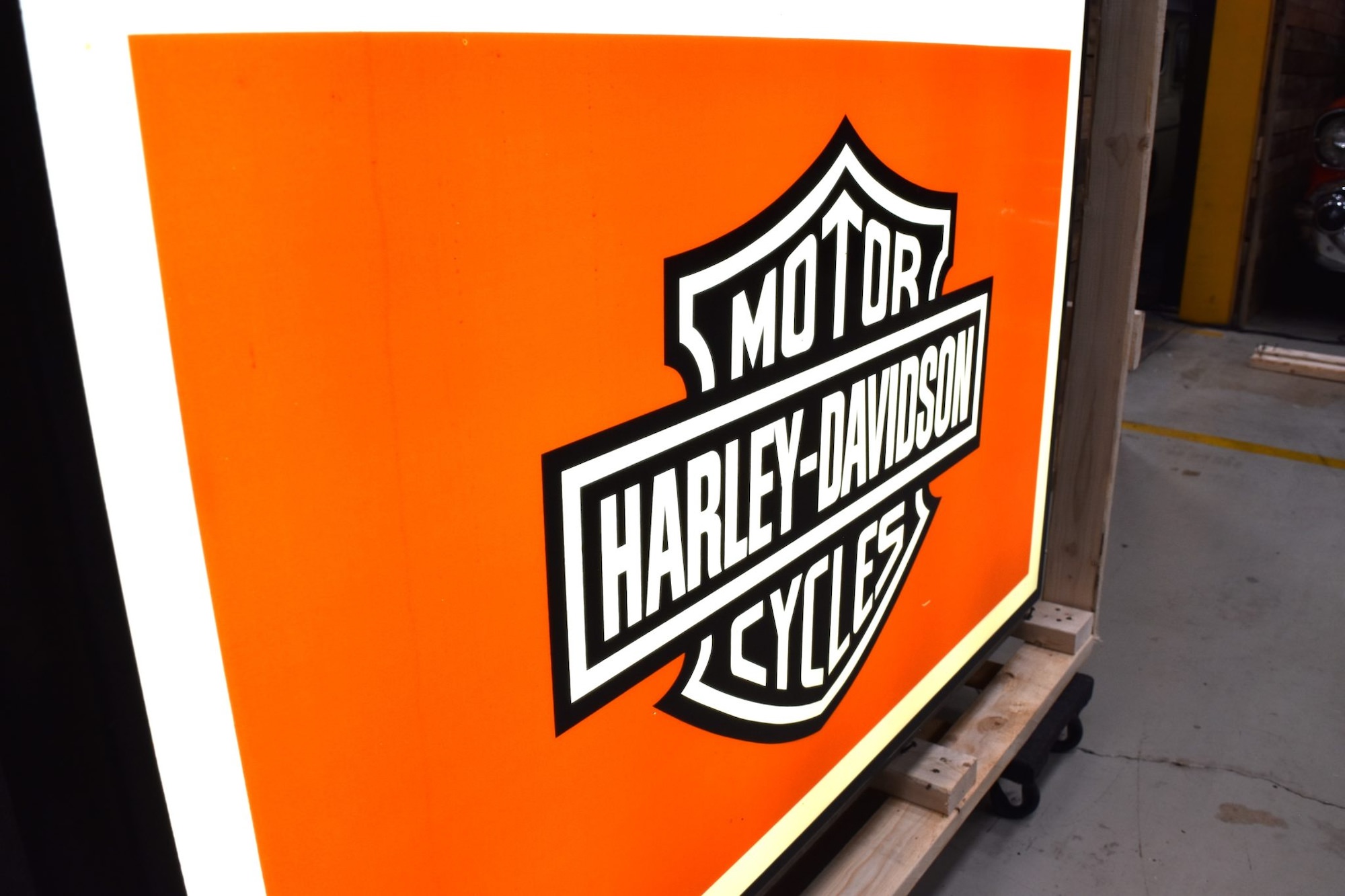 Antique Barn Find Style Harley Davidson Dealer Sales & Service Sign – Reproduction