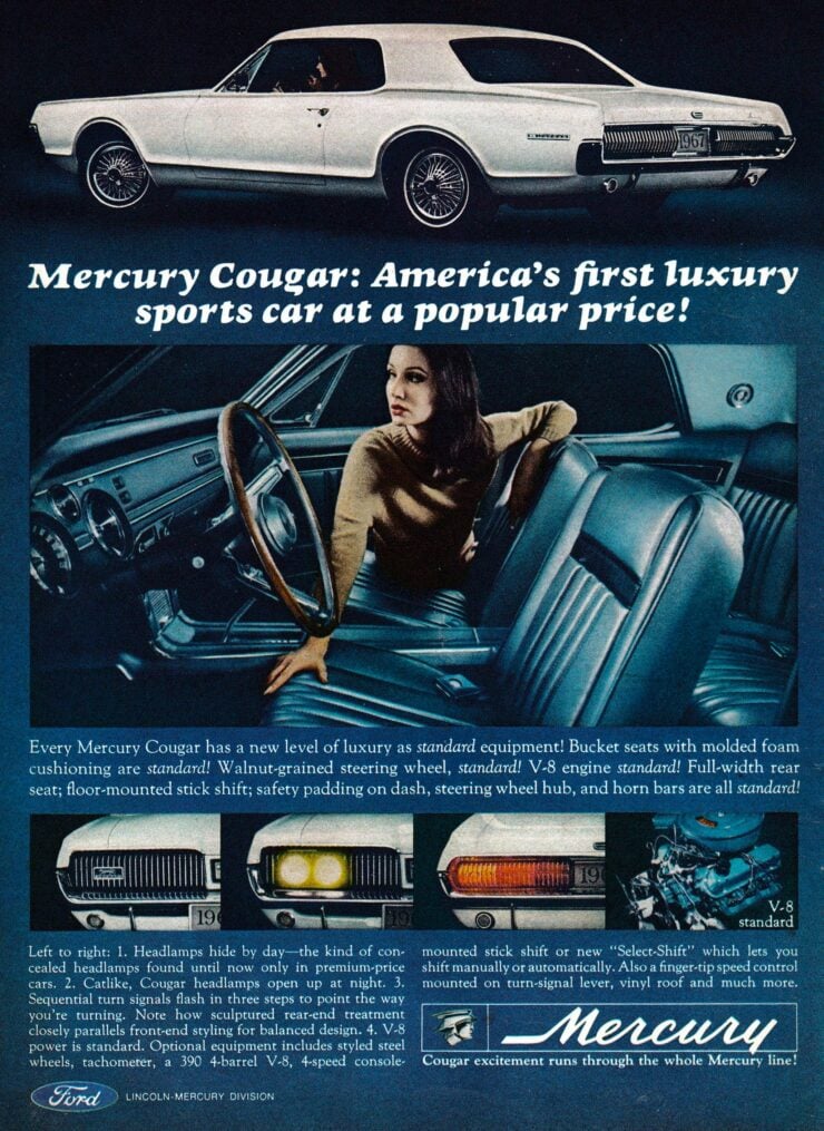 Mercury Cougar Vintage Ad