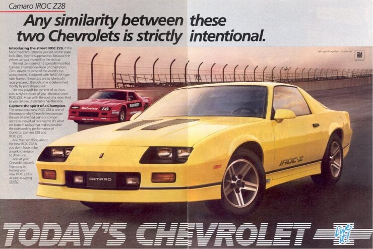 Chevrolet Camaro Z28 IROC-Z Vintage Ad