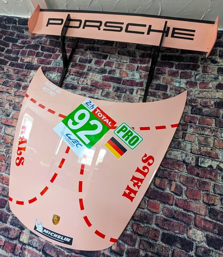 Porsche 911 RSR Pink Pig Wall Display 10