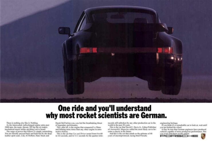 Porsche 930 Turbo Vintage Ad
