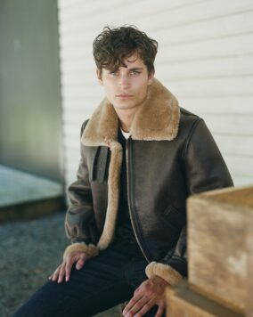 WWII Icon: The Schott B-3 Sheepskin Leather Bomber Jacket