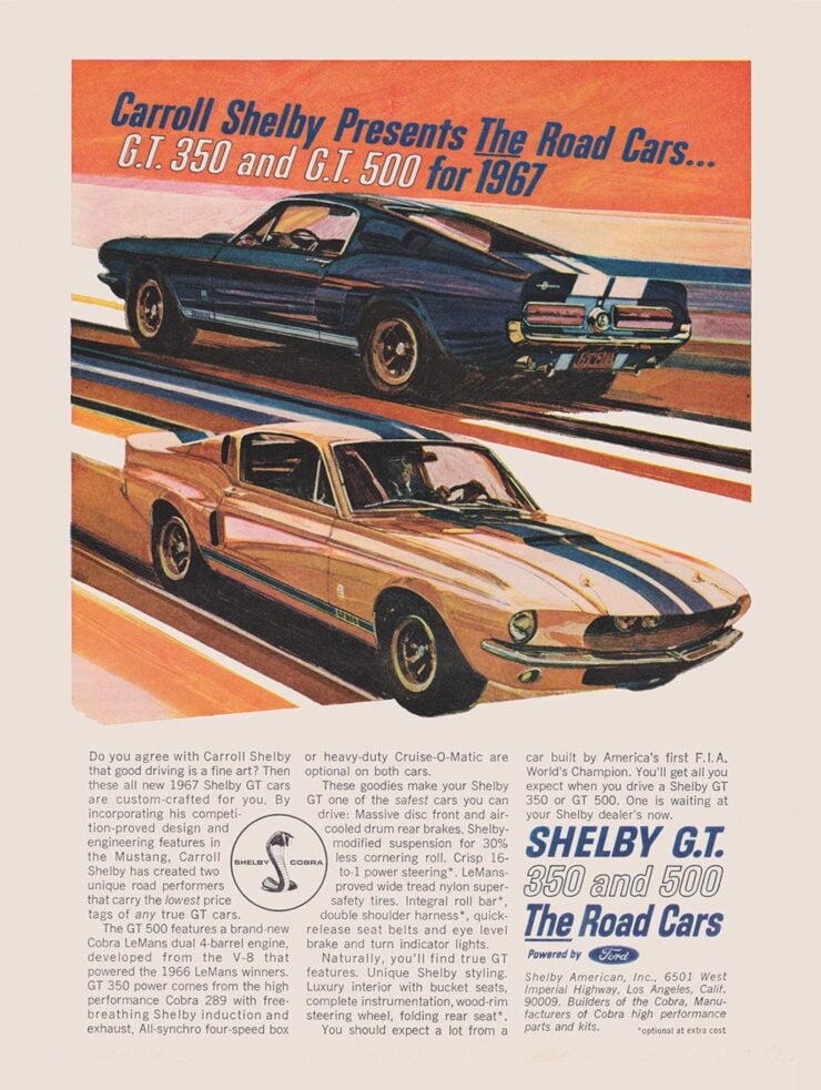 Shelby Mustang Vintage Ad