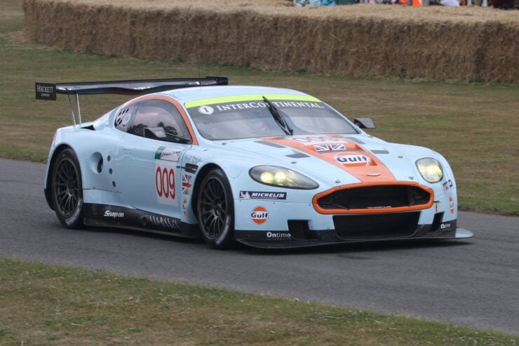 Gulf Aston Martin Racing Le Mans Series DBR9 racing car