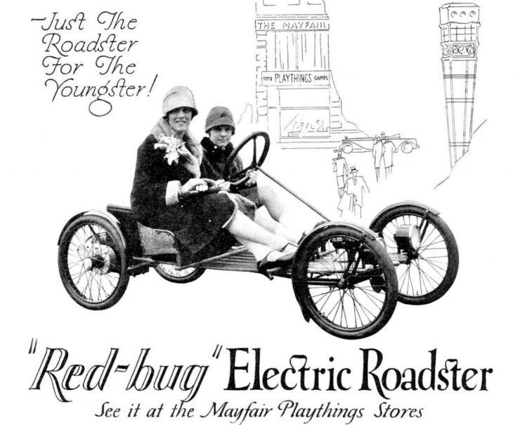Auto Red Bug Vintage Ad