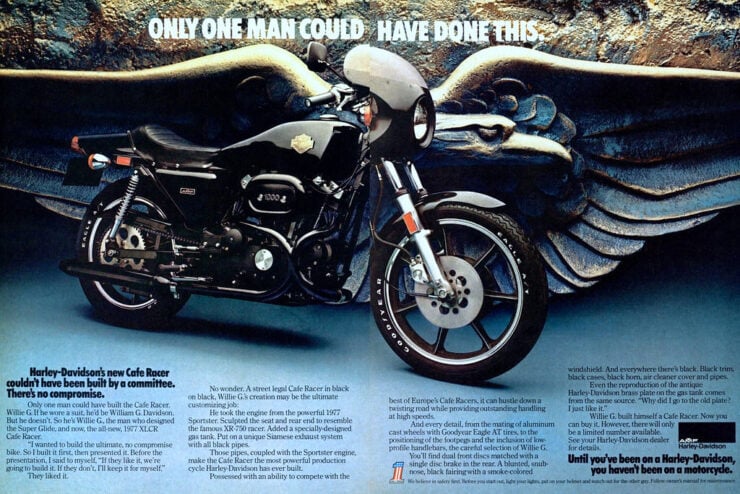 Harley-Davidson XLCR Cafe Racer Vintage Ad