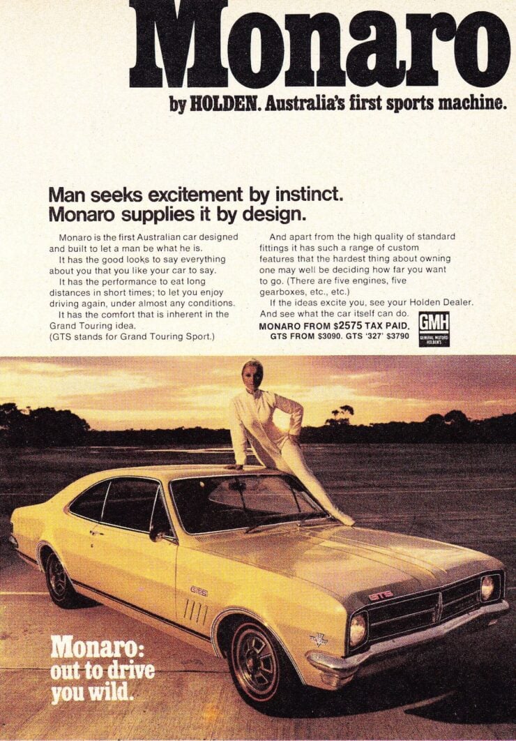 Holden Monaro Vintage Advertisement