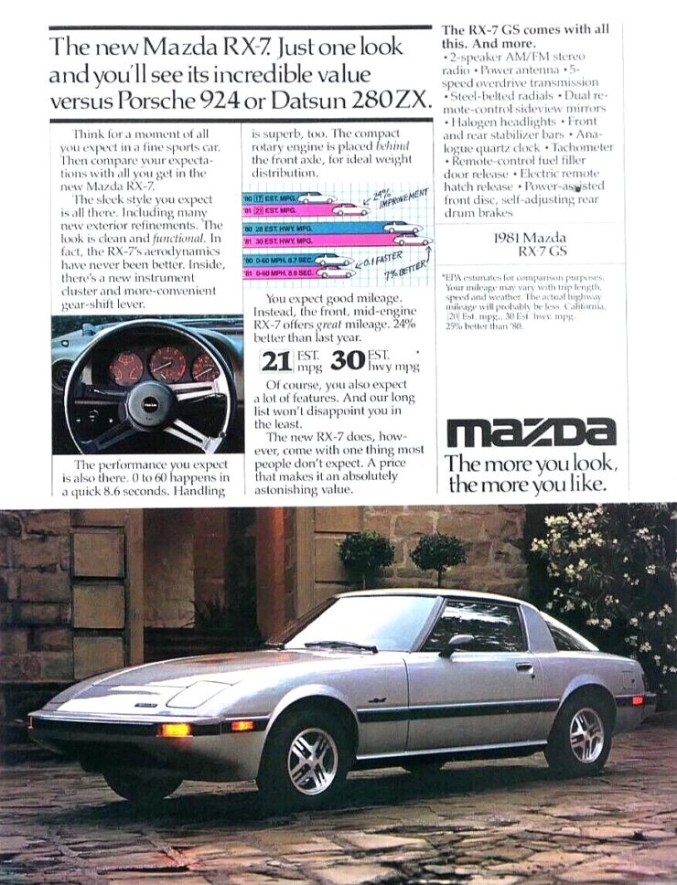 Mazda RX-7 Vintage Ad