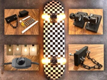 Skateboard Lamp Kit