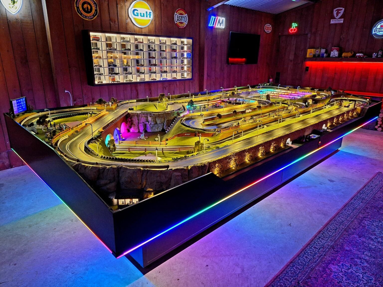 There's A Giant ~16 Foot Wide Slot Car Race Track For Sale