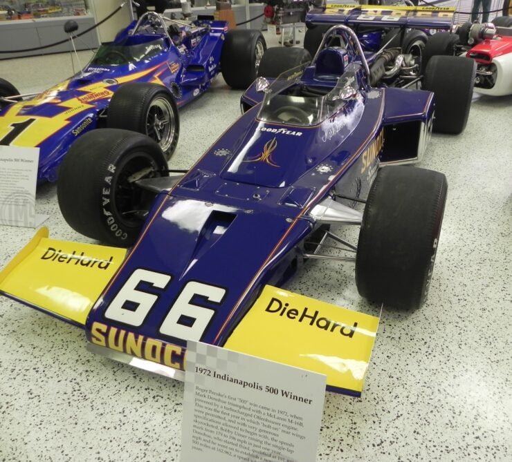 Sunoco Penske Racing McLaren M16B Indianapolis racing car Mark Donohue
