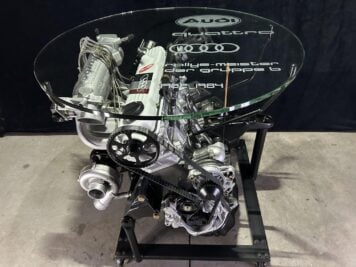 Audi Inline-Five Engine Coffee Table