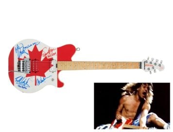 Eddie Van Halen Canadian Flag Guitar