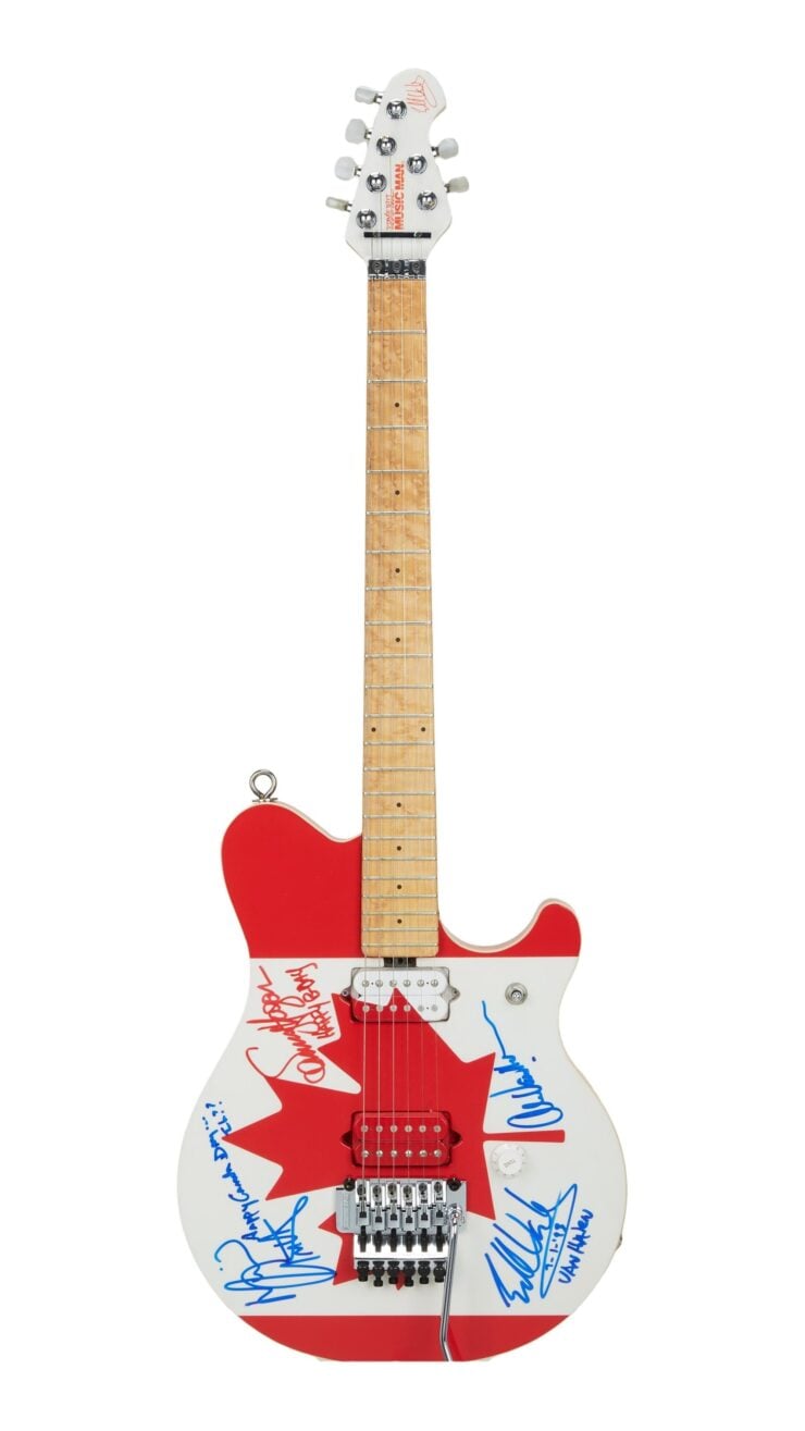 Eddie Van Halen Canadian Flag Guitar 6