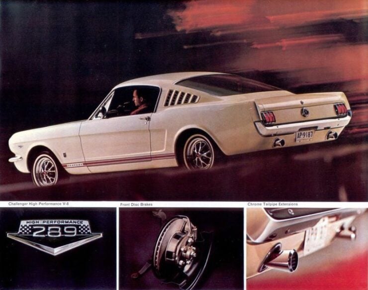 Ford Mustang Challenger V8 Ad