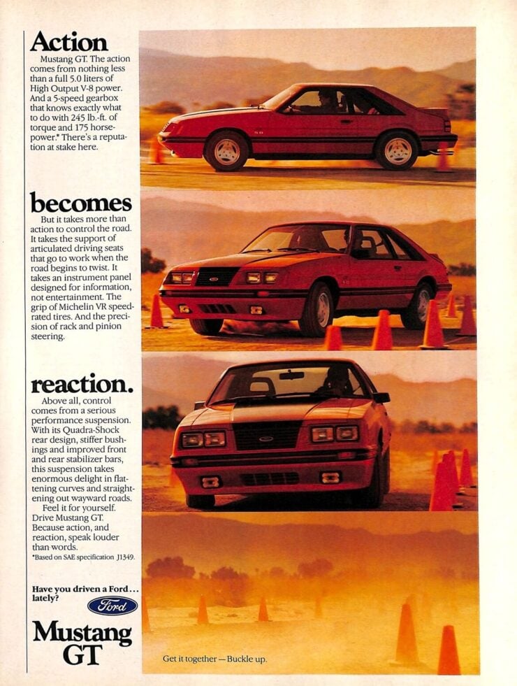 Fox Body Ford Mustang Vintage Ad