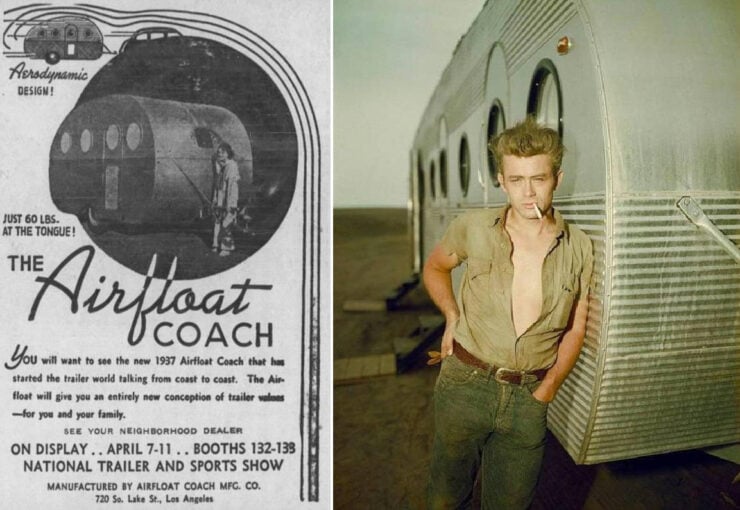 James Dean + Airfloat Navigator Travel Trailer