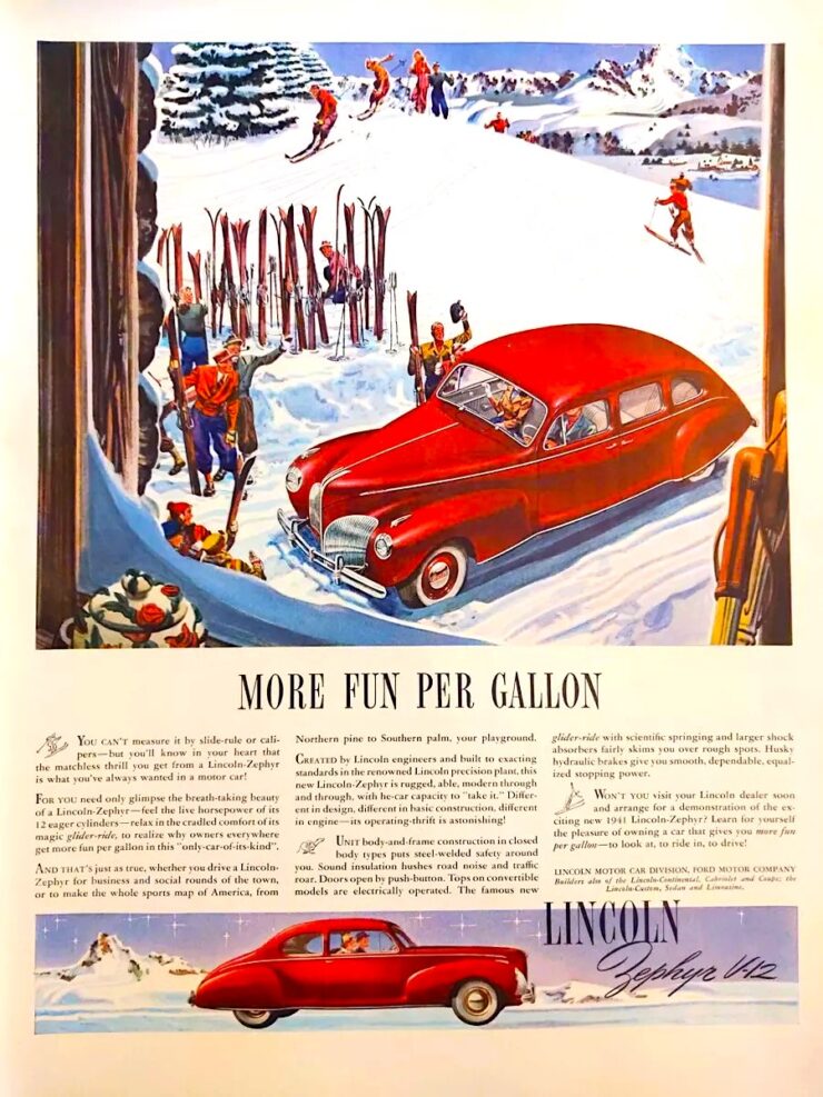 Lincoln-Zephyr V12 Vintage Ad 2