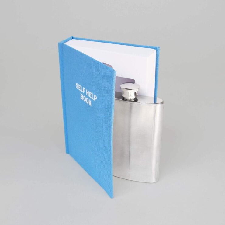 Self Help Book With Hidden Flask 2