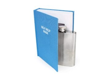 Self Help Book With Hidden Flask