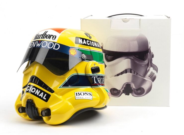 Ayrton Senna Stormtrooper Helmet And Box