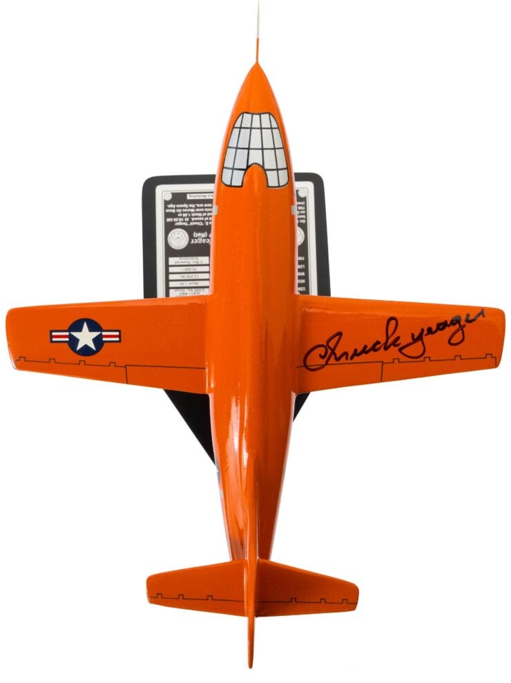 Chuck Yeager Signed Bell X-1 Rocket Research Plane 1