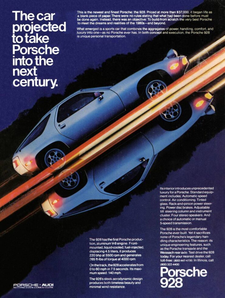 Porsche 928 Vintage Ad